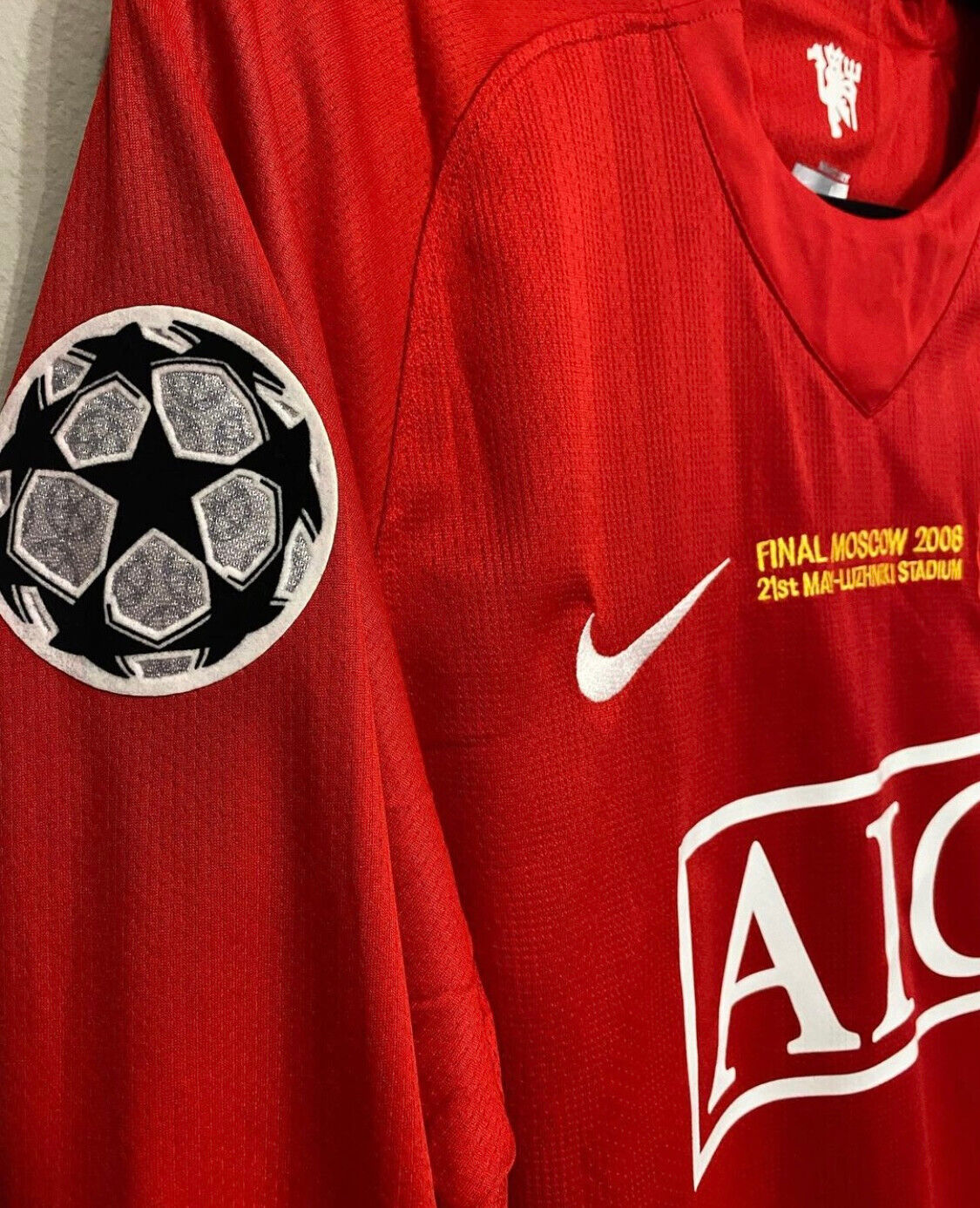 2007/08 Manchester United Home Long Sleeve Retro Football Shirt